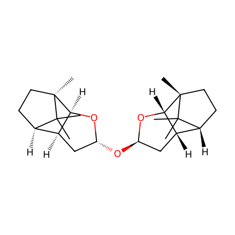 双[(2R,3AS,4R,7AS)-八氢-7,8,8-三甲基-4,7-亚甲基苯并呋喃-2-基]醚[用于旋光拆分]结构图