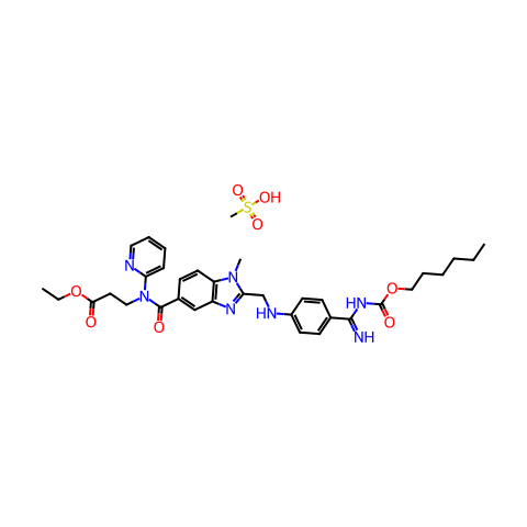 Dabigatran Etexilate Mesylate结构图