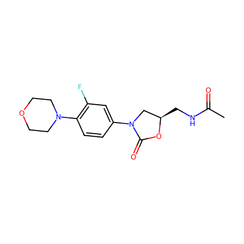 (R)-Linezolid结构图