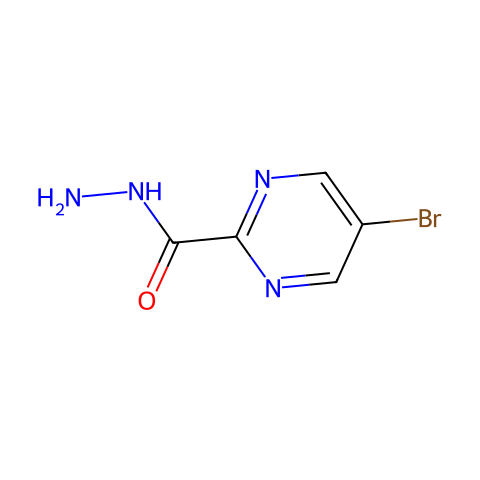 5-Bromopyrimidine-2-carbohydrazide结构图