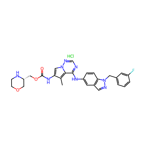 BMS-599626 (Hydrochloride)结构图