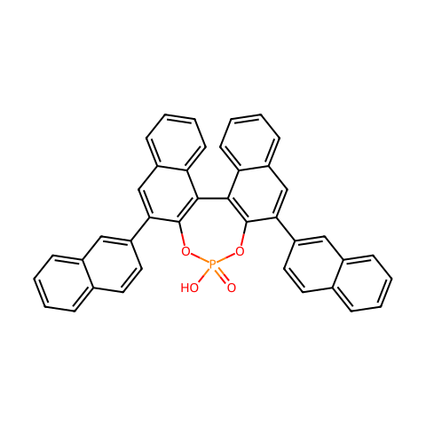 (11bS)-4-羟基-2,6-二-2-萘基-二萘并[2,1-d:1',2'-f][1,3,2]二氧杂磷杂卓 4-氧化物结构图