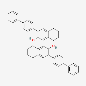 (R)-3,3'-双([1,1'-二苯基]-4-基)-5,5',6,6',7,7',8,8'-八氢-1,1'-联萘酚结构图