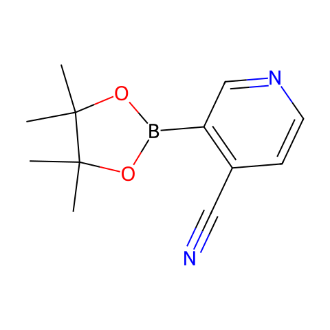 4-氰基吡啶-3-硼酸频哪醇酯结构图