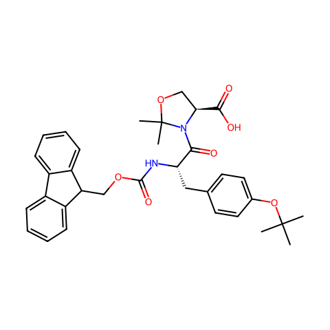FMOC-TYR(TBU)-SER(PSI-ME,MEPRO)-OH结构图