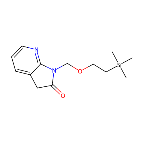 1-((2-(triMethylsilyl)ethoxy)Methyl)-1H-pyrrolo[2,3-b]pyridin-2(3H)-one结构图