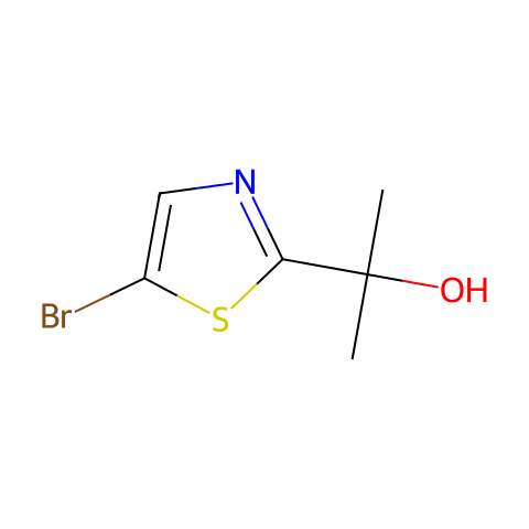 2-(5-溴-1,3-噻唑-2-基)丙-2-醇结构图