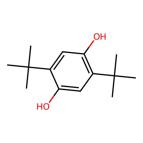 2,5-二叔丁基对苯二酚(DBHQ)结构图