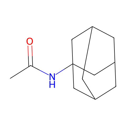 1-乙酰氨基金刚烷结构图