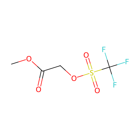 Acetic acid, 2-[[(trifluoromethyl)sulfonyl]oxy]-, methyl ester结构图