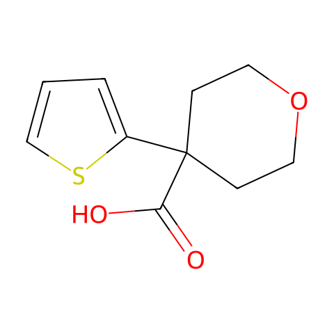 4-Thien-2-yltetrahydro-2H-pyran-4-carboxylic acid结构图
