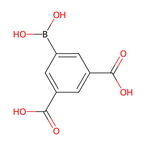 3,5-二羧基苯基硼酸结构图