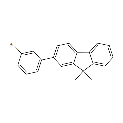 2-(3-溴苯基)-9,9-二甲基-9H-芴结构图