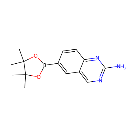 2-氨基喹唑啉-6-硼酸频哪醇酯结构图