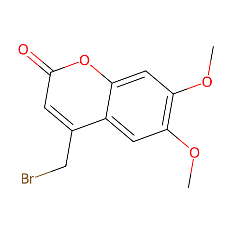 4-溴甲基-6,7-二甲氧基香豆素结构图