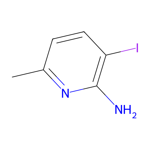 2-氨基-3-碘-6-甲基吡啶结构图