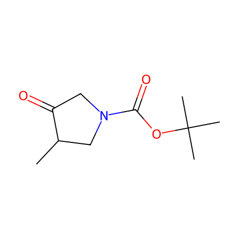 tert-butyl 3-methyl-4-oxopyrrolidine-1-carboxylate结构图