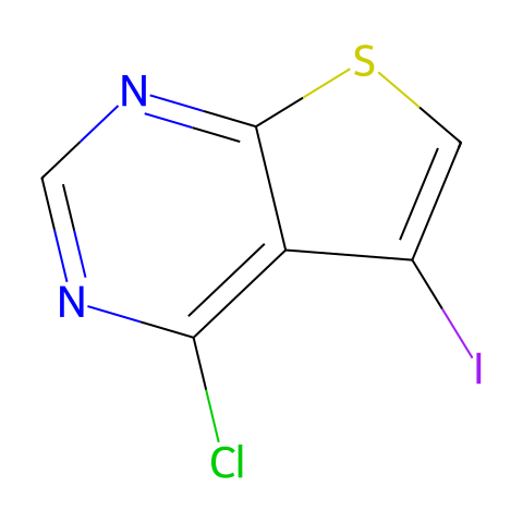 4-Chloro-5-iodothieno[2,3-d]pyriMidine结构图