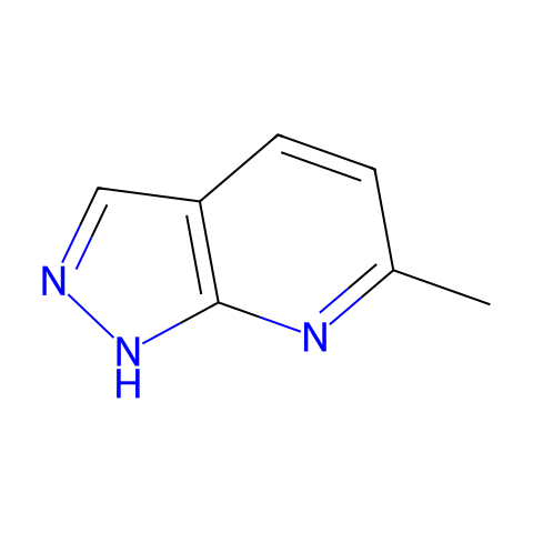 6-Methyl-1H-pyrazolo[3,4-b]pyridine结构图