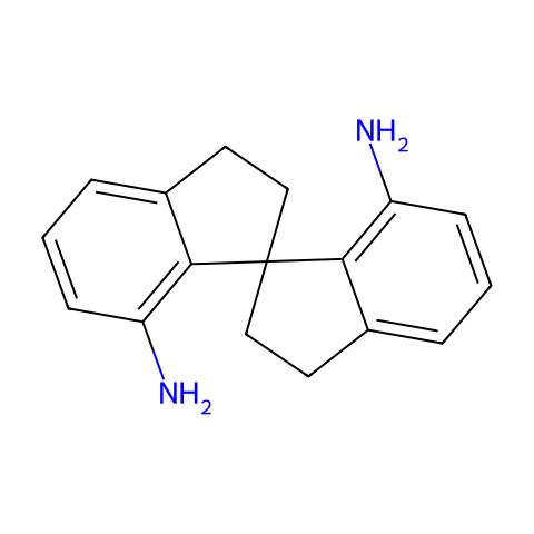 （S）-2,2''，3,3''-四氢-1,1''-螺双 [1H-茚]-7,7''-二胺结构图