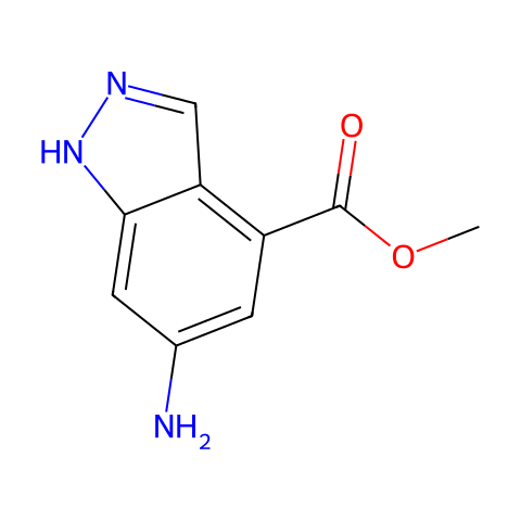 6-AMINO-4-INDAZOLECARBOXYLIC ACID METHYL ESTER结构图