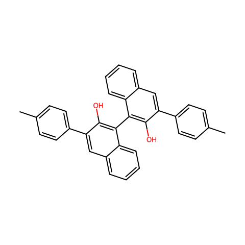 (S)-3,3'-双(4-甲基苯基)-1,1'-联萘酚结构图