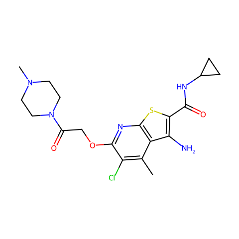 LY 2119620,M2和M4受体的正变构调节剂结构图