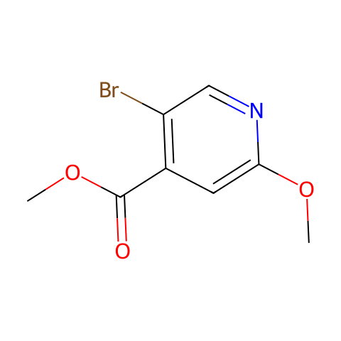 Methyl 5-bromo-2-methoxypyridine-4-carboxylate结构图