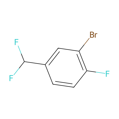 1-BROMO-5-(DIFLUOROMETHYL)-2-FLUOROBENZENE结构图