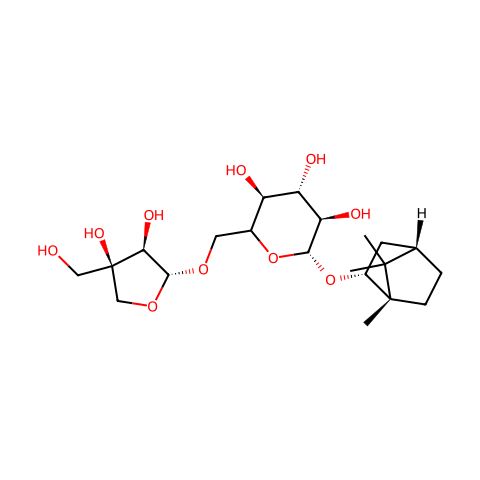1-borneol-beta-apisyl-beta-glucopyranoside结构图