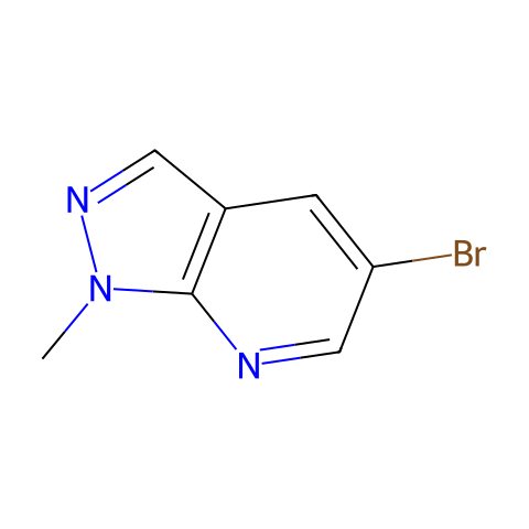 5-Bromo-1-methyl-1H-pyrazolo[3,4-b]pyridine结构图