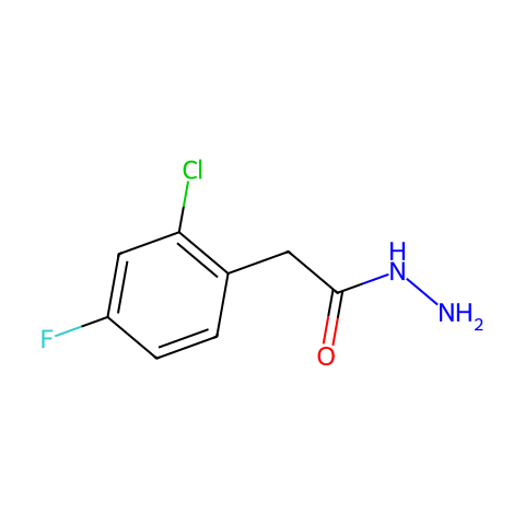 2-(2-CHLORO-4-FLUOROPHENYL)ACETOHYDRAZIDE结构图