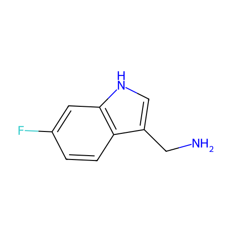 6-FLUORO-1H-INDOL-3-METHYLAMINE结构图