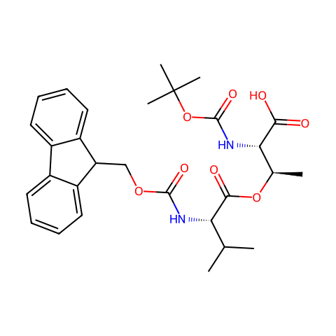 BOC-THR(VAL-FMOC)-OH结构图