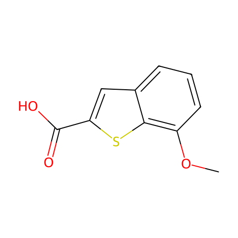 7-Methoxybenzo[b]thiophene-2-carboxylic acid结构图