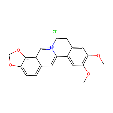 Epiberberine (chloride)结构图