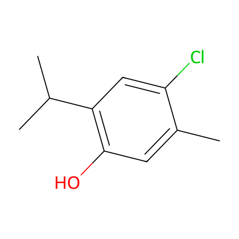 4-氯-2-异丙基-5-甲基苯酚结构图