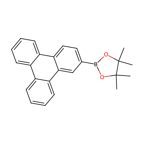 4,4,5,5-四甲基-2-(三亚苯-2-基)-1,3,2-二氧代环戊硼烷结构图