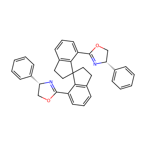 (R)双[(4S)-(苯基)恶唑-2-基)]-7,7,-2,2,3,3-四氢-1,1,6,6'-二醇结构图