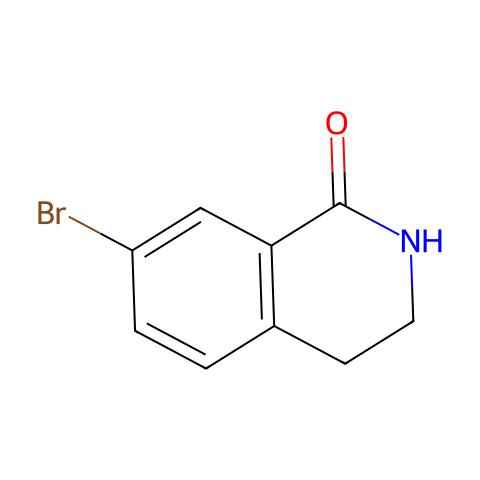 7-溴-3,4-二氢-2H-异喹啉-1-酮结构图