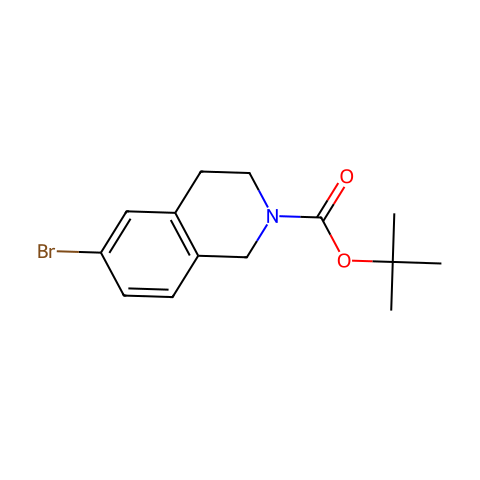 6-溴-3,4-二氢异喹啉-2(1H)-甲酸叔丁酯结构图