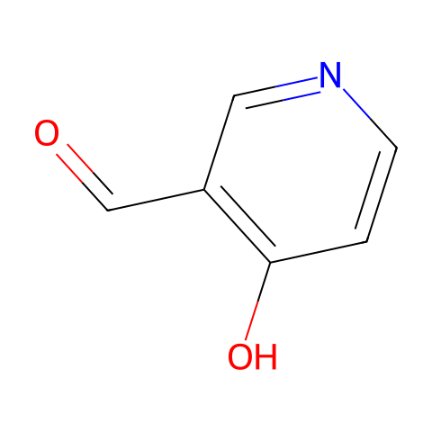 4-羟基-3-吡啶甲醛结构图