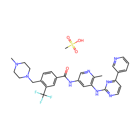 Flumatinib (mesylate)结构图