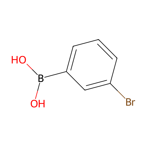 3-溴苯硼酸(含有数量不等的酸酐)结构图