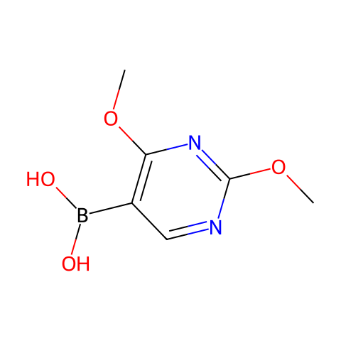 2,4-二甲氧基嘧啶-5-硼酸 (含不同量的酸酐)结构图