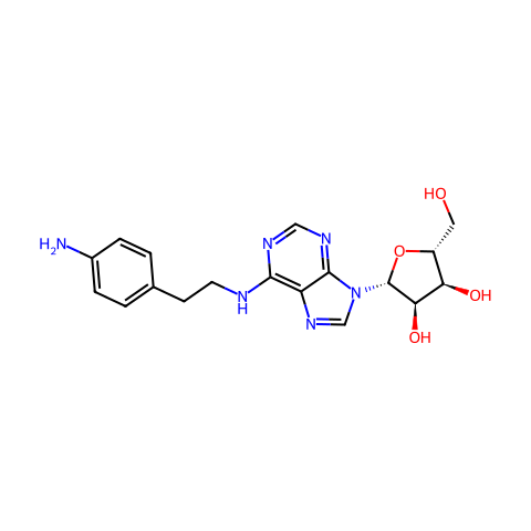 N6-2-(4-AMINOPHENYL)ETHYL-ADENOSINE结构图