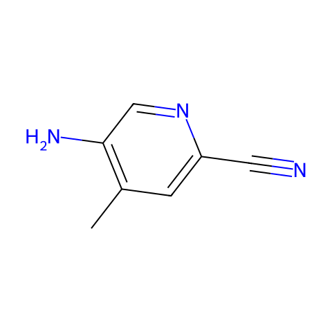 5-氨基-4-甲基皮考啉腈结构图