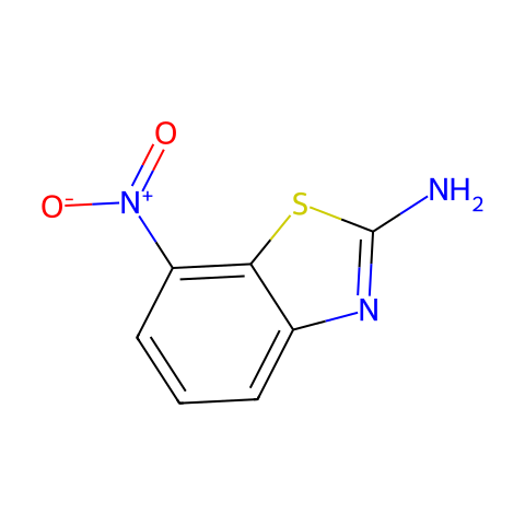 2-氨基-7-硝基苯并噻唑结构图