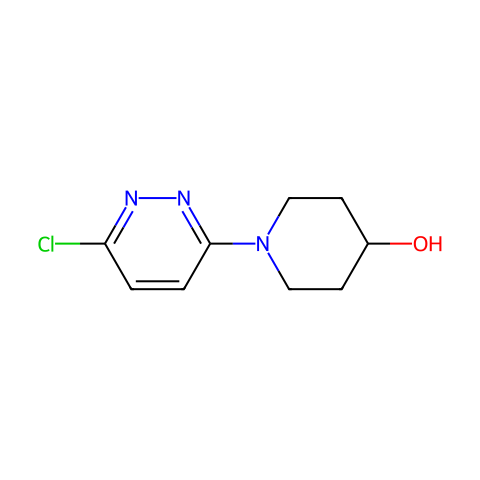 1-(6-氯哒嗪-3-基)-4-羟基哌啶结构图