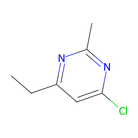 4-氯-6-乙基-2-甲基嘧啶结构图